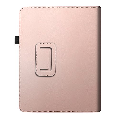 Fintie Apple iPad 1 Hülle Case Schutzhülle Etui Tasche – Folio Slim Fit Ständer Kunstleder Smart Cover mit Stylus Loop für iPad 1st Generation, Roségold - 7