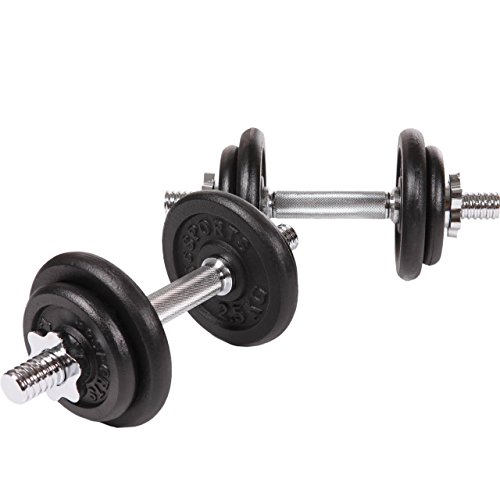 20 KG KURZHANTELSET / 2 X KURZHANTEL / 4 X 2,5 KG / 4 X 1,25 KG INKL. KOFFER - 4