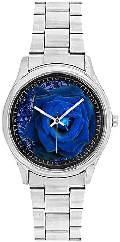 Rose Personalized Gift Custom Metal Watch with Stainless Band(40mm dia)
