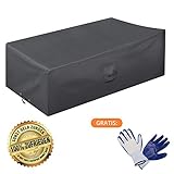 ✅ PARA OBJETOS GRANDES: Gracias a sus 170 cm de longitud y 100 cm de ancho, es adecuada para proteger mesas, juegos de sillas o mesas de jardín. Su altura de 70 cm, extragrande en comparación con otras fundas de muebles de jardín, también protege completamente las patas de los muebles.