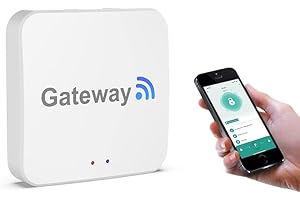 BIWIBON Tuya Bluetooth WiFi Gateway Hub Remote Control Smart Door Lock Work with Smart Life APP, Google Home, Alexa Voice Control