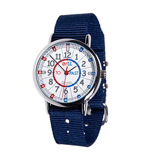 EasyRead time teacher ERW-RB-PT-NB Montre pour enfants Past-To, bleu marin (2 Couleurs disponibles)