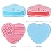 I-Dragon Makeup Brush Cleaning Mats,Makeup Brush Cleaner with 1 Apple Shaded Large Mat,1 Heart Shaped Small Mat Portable Washing Tool Silicone Brush Cosmetic Brush Cleaning Set