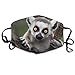 Price comparison product image Boys Girls Anti-Dust Anti-Allergies Anti Allergy Earloop Half Face Mouth Mask Face and Nose Cover Outdoor Windproof Mask Adjustable Elastic Band, Lemur