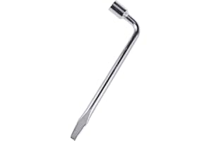 Almencla Professional Wheel Nut Wrench, Stainless Steel for Car Truck Brace Tire Hex Key Socket Spanner - 17mm