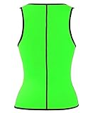 DODOING Damen Zipper Sport Waist Cincher Training Sport Korsage Korsett Corsage Schwitzen Sauna Neopren Weste Tank Top für Gewichtsverlust - 4