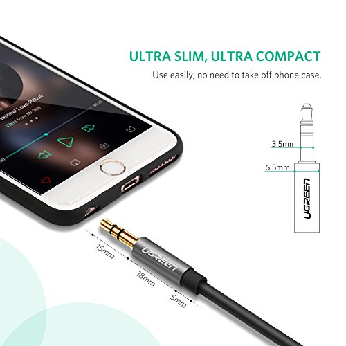 UGREEN C  ble Extension Audio Rallonge 3 5mm Jack M  le vers Femelle pour T  l  phone Tablette TV PC Casque   couteur Enceinte iPod iPad iPhone 6 7 X Huawei P20 Samsung S8 S9  3 M  Noir 