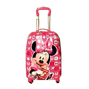 Swarn Polycarbonate Minion Yellow People Cartoon Print Suitcase Trolley Bag for Girl?s & Boy?s (16 inches)