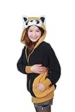 Waschbär Erwachsene Unisex Anime Kostüm Neuheit Kigurumi Hoodies Lässige Sportbekleidung Mantel Kapuzenpullover Trainingsanzüge Kapuzenpulli - 