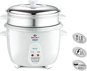 Bajaj Rice Cooker (RCX7 1.80L/day, White)