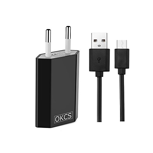 Ladekabel Netzteil Set - Ladekabel 1M Typ C 3.1 - OKCS - USB Netzteil für Galaxy S8, / S8+, Nokia Lumia, Google Nexus etc. - schwarz