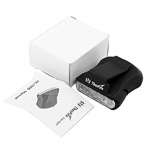 ThorFire 5 LED Stirnlampe Cap Light Cap Lampe Drehbare Cap Visor Licht Leichte Hut Leuchte Kopflampe Perfekt für die Jagd, Camping, Fischen - 7