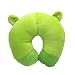 HuaYang Soft Cartoon Style U Shape Neck Rest Pillow Cushion For Car Airplane Travel(Frog)