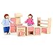 Arshiner Happy Family 6 Dolls and House Furniture Livingroom Set