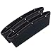 Produktbild Nicky 1 Paar Schwarz Seitentasche für Autositz Schlitz Tasche Auto-Organizer Ordnung Machen Handy Geldbörse Kassenbon Münze Auto Aufbewahrungsbox (2 Stück)
