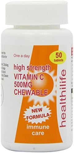 1 Pack of Healthilife Vitamin C 500mg Chewable 50 Tablet