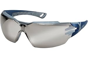 Uvex 9198885 Gafas con patillas Pheos Cx2 Silver Af, Azul/Gris