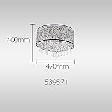 OOFAY LIGHT® Einfache und graziöse Kristallleuchte 4 Stücke-Kristall-Deckenlampe für Wohnzimmer Moderne Kristallleuchte Kristall-Deckenlampe für Schlafzimmer - 8