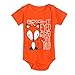 Produktbild Outfits Sets Kind Janly 0-18 Monate Jungen Mädchen Fuchs Buchstabe Print Strampler Overall (12-18 Monate, Orange)