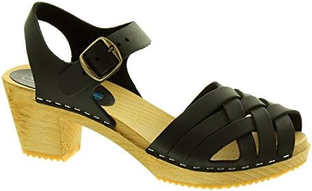 Moheda Womens Betty Clog Sandals In Black, 6 UK Adult