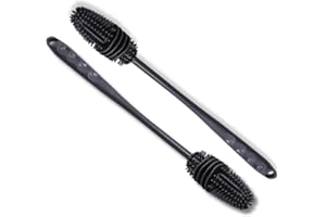 PARENCE.- Set di 2 Spazzole Multiuso in Silicone per la Pulizia - 28x3 cm | Ideale per bottiglie Bottiglie - manico lungo, 2 pezzi
