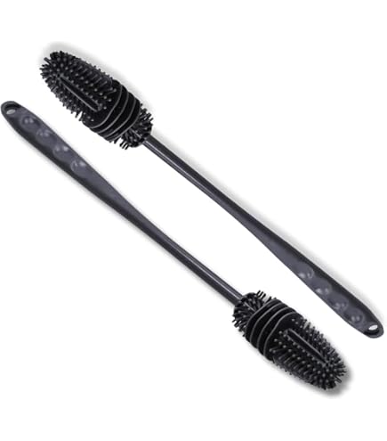 Set Da 4 Spazzole Per Bottiglie Con Spugna – Manico Lungo E Testina Regolabile, Perfette Per Biberon, Bicchieri E Thermos
