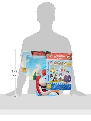 Amscan 670508 Super Mario Scene Setter Dekorieren Kit - 4