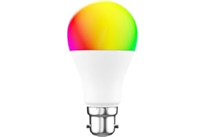 Woox Smart WiFi Light LED RGB Color Changing Dimmable B22 Bulb Compatible with Alexa, Google Home Assistant, App Remote Control, White, R4554