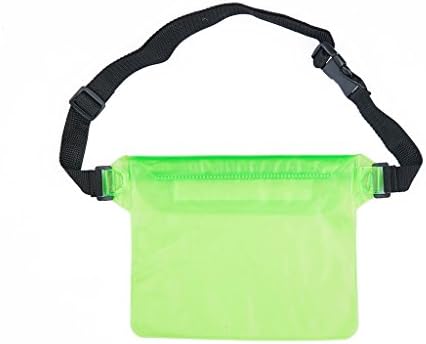 Aquatic Dude Waterproof Pouch with Waist Strap Best Way to Keep Your Phone and Valuables Safe and Dry | Perfect for Boating Swimming Snorkeling Kayaking Beach Pool Water Parks,Color Green