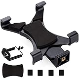 Cymax 2-in-1 Universal Tablet iPad Tripod Mount Adapter + Cell Phone Mount Adapter Holder Clamp, for Apple Ipad 2 3 4…