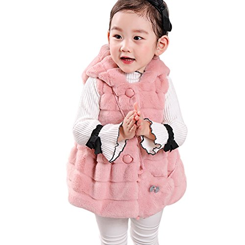 Baby Girl Faux Fur Gilet Hooded Vest With Cross Body Desertcart