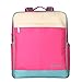 Generic Color Block Large Mummy Bag Backpack Shoulder Bag Baby Nappy Changing Diaper Bag - Rose red RS.1760.00