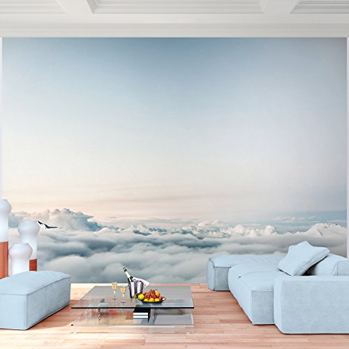 Fototapete 3D ‚Über den Wolken‘ 352×250 cm – Premium Inneneinrichtung für Zuhause oder Büro! - 4
