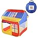 Produktbild TENCMG Cute House Spielhaus Schlosszelt - Pop Up Kinder Spielzelt - Großes Kinderspielhaus Bunker mit Aufbewahrungskoffer - Kann mit Spieltunneln verwendet Werden - 43x41x47in