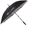 Fuel For Fans Mercedes AMG Petronas, large umbrella, fanwear, double canopy,black, silver inner, carry cover, Official Merchandise