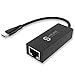 Price comparison product image Syncwire USB C to Ethernet Adapter - USB 3.0 Type C to RJ45 10/100/1000 Gigabit LAN Network Adapter for MacBook MacBook Pro, Dell, Asus, Lenovo Yoga, ChromeBook Pixel - Black