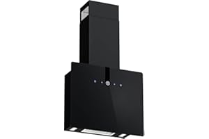 ‎FIREGAS FIREGAS Dunstabzugshaube 60 cm, aus Edelstahl, Sehr Saugstark, Superstarken Bürstenloser Motor, 9 Stufen, Ablufthaube, Umlufthaube, mit Aktivkohlefilter CC170