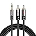 Price comparison product image 3.5mm Audio Cable to RCA, Vogek 3.5mm to 2-Male RCA Adapter Cable for iPod, iPhone, iPad, TV, Home / Car Stereo - 16 ft