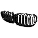 Produktbild Kühlergrill POSSBAY Doppelsteg Front Gitter Grill für BMW 1er E87 5 Türer 2007-2011 Facelift Glänzend Schwarz