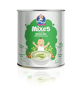 Bebe Burp Baby Food Khichdi Mix Porridge with Spinach & Carrot - 180 Gms.|