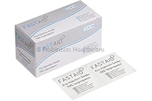 ROBINSON HEALTHCARE 12 Pack - Cleaning Swabs (Also Used As Pre-Injection Swab) 70% Ipa Alcohol 100'S X 12