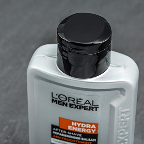 L’Oréal Men Expert Aftershave Balsam Hydra Energy reparierende After Shave Lotion pflegt nach der Rasur, 24h Anti-Austrocknung (dermatologich getestet, ohne Alkohol, schnell einziehend, fettet nicht) 1 x 100 ml - 5