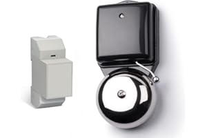 SCS Sentinel, CFI0018, Carillon Filaire Électromécanique, Cloche Porte d'Entrée avec Transformateur Déporté 8V AC 1A, Notice d'Utilisation, RetroBell