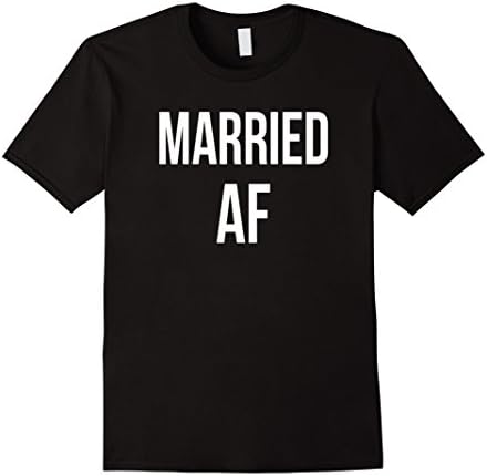 Men's Married AF Funny T-Shirt Medium Black