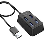 EINFACH UND SICHER IN DER VERWENDUNG: Sie können die Hub sicher und bequem benutzen. Und es untersützt Plug und Play, Hot-Swapping ist erlaubt, Keine Installation von Treibern erforderlich; LED-Anzeigen zeigen den Status der USB-Anschlüsse.