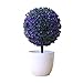 Produktbild Weimay 1 Stück Sakura-Schneeball-Simulationsanlage eingemachte Graskugel Künstliche Deko Blumen Bonsai HausdekorationenLila
