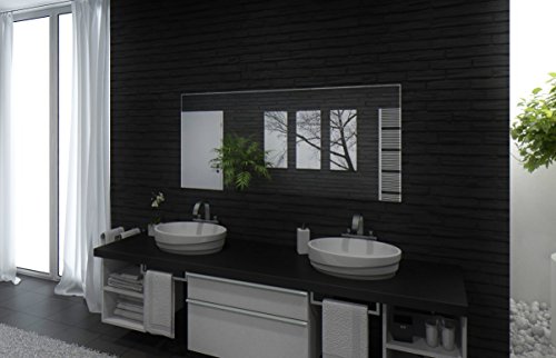 Badspiegel mit Beleuchtung Santa Rosa M220L3: Design Spiegel für Badezimmer, beleuchtet mit LED-Licht, modern – Kosmetik-Spiegel Toiletten-Spiegel Bad Spiegel Wand-Spiegel - 6