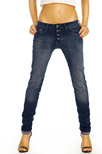 Bestyledberlin Damen Jeans, Boyfriendjeans, Relaxed Hosen Baggy Stil, Loose Fit Stretch Jeanshosen j46f