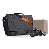 PERFEKTE & PRAKTISCHE AUFTEILUNG: 1 x Einsatztasche mit 4 Trennwände, 1 x Laptopfach, 2 x Fach im Hauptfach; 2 x Reißverschlussfach an den Überschlag, 1 x Aufbewahrungsvordertasche, 2 x Seitentasche, 1 x Tasche auf der Rückseit