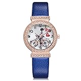 Dorical Damen Armbanduhr/Frauen Retro Design Kunstleder Band Analog Legierung Quarz Handgelenk Sehen Mode Mädchen Anschauen Schmuck Accessory Geschenk Valentinstag Watch Promo